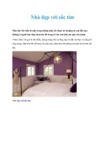 Nhà đẹp với sắc tím potx