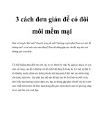 3 cách đơn giản để có đôi môi mềm mại docx