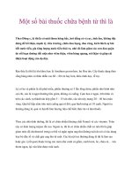 Một số bài thuốc chữa bệnh từ thì là pptx