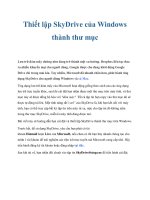 Thiết lập SkyDrive của Windows thành thư mục pot
