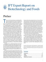 IFT Expert Report onBiotechnology and Foods