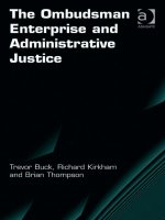 The Ombudsman Enterprise and Administrative Justice pdf