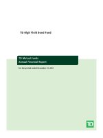 TD Mutual Funds Annual Financial Report potx