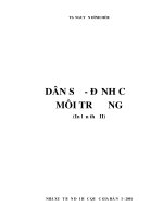 DÂN SỐ - ĐỊNH CƯ MÔI TRƯỜNG potx