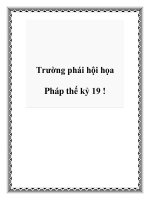 Trường phái hội họa Pháp thế kỷ 19 ! pot