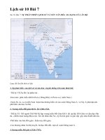 Lịch sử 10 Bài 7