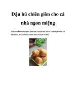 Đậu hũ chiên giòn cho cả nhà ngon miệng potx