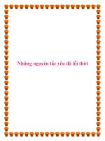 Những nguyên tắc yêu đã lỗi thời. potx