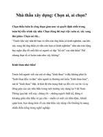 Nhà thầu xây dựng: Chọn ai, ai chọn? pdf