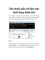 Thủ thuật giấu tài liệu mật dưới dạng hình ảnh doc