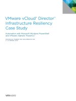 VMware vCloud® Director™ Infrastructure Resiliency Case Study pot