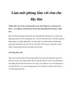 Làm mới phòng tắm với rèm che độc đáo pptx