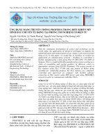 Ứng dụng mạng truyền thông Profibus trong điều khiển mô hình dây chuyền tự động tại phòng thí nghiệm cơ điện tử ppt