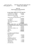 BAO CAO THUC CHI CONG TAC TET ppt