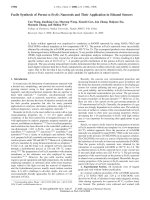 facile synthesis of porous a - fe2o3 nanorods and their application in ethanol sensors