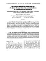 KHẢ NĂNG TIẾP CẬN NGUỒN VỐN TÍN DỤNG CHÍNH THỨC CỦA HỘ NÔNG DÂN NGOẠI TH NH H NỘI: NGHIÊN CỨU ĐIỂN HÌNH TẠI XÃ HOÀNG VĂN THỤ, HUYỆN CHƯƠNG MỸ docx