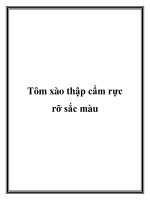 Tôm xào thập cẩm rực rỡ sắc màu ppt