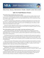 HELPING SMALL BUSINESS START, GROW AND SUCCEED: Q&A for Small Business Owners pot