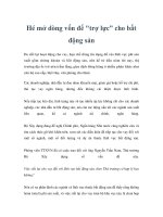 Hé mở dòng vốn để 