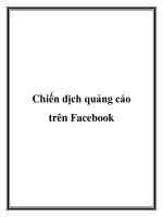 Chiến dịch quảng cáo trên Facebook pptx