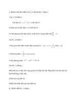 Đề Thi Thử Tốt Nghiệp Toán 2013 - Phần 7 - Đề 15 pdf