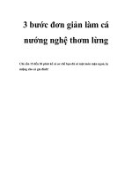 3 bước đơn giản làm cá nướng nghệ thơm lừng doc