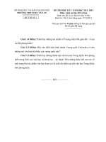 Đề thi học kì 1 môn Sử 10 cơ bản trường Chu Văn An năm 2013 docx