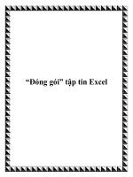 “Đóng gói” tập tin Excel pot