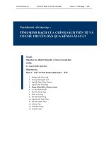 Tính minh bạch của chính sách tiền tệ và cơ chế truyền dẫn qua kênh lãi suất