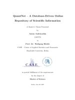 QuantNet – A Database-Driven Online Repository of Scientiﬁc Information potx