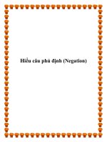 Hiểu câu phủ định (Negation) pptx