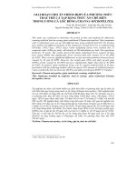 GIAI ĐOẠN CHO ĂN THÍCH HỢP CỦA PHƯƠNG THỨC THAY THẾ CÁ TẠP BẰNG THỨC ĂN CHẾ BIẾN TRONG ƯƠNG CÁ LÓC BÔNG (CHANNA MICROPELTES) doc