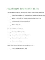 TRẮC NGHIỆM – KINH TẾ VĨ MÔ – ĐỀ SỐ 1 pot