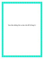 Sưu tầm những bài ca dao chủ đề phong tục tập quán pdf