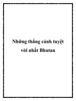 Những thắng cảnh tuyệt vời nhất Bhutan pdf