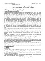 Kế hoạch bộ môn văn 8 tk