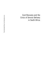 Cost Recovery and the Crisis of Service Delivery in South Africa ppt