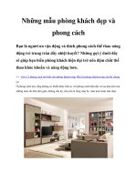 Những mẫu phòng khách đẹp và phong cách pptx