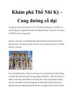 Khám phá Thổ Nhĩ Kỳ Cung đường cổ đại doc