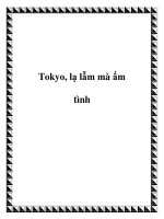 Tokyo, lạ lẫm mà ấm tình pptx