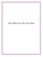 HÃY TRỌN VẸN VỚI CUỘC SỐNG. pot