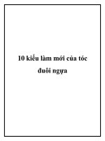 10 kiểu làm mới của tóc đuôi ngựa pdf