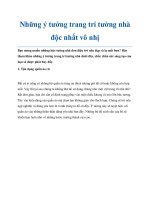 Những ý tưởng trang trí tường nhà độc nhất vô nhị pdf