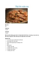 Thịt bò cuộn rau docx