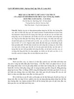 HIỆU QUẢ CHI PHÍ VÀ MỨC ĐẦU VÀO TỐI ƯU CỦA MỘT SỐ MÔ HÌNH NUÔI THỦY SẢN VÙNG HẠ TRIỀU ĐẦM PHÁ TAM GIANG – CẦU HAI potx