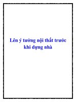 Lên ý tưởng nội thất trước khi dựng nhà pdf