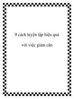 9 cách luyện tập hiệu quả với việc giảm cân docx