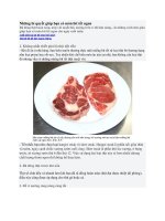 Những bí quyết giúp bạn có món bít tết ngon doc