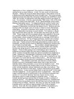 malpractice or poor judgement