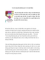 Các kỹ năng tiếp thị hiệu quả (1): Lời giới thiệu ppt